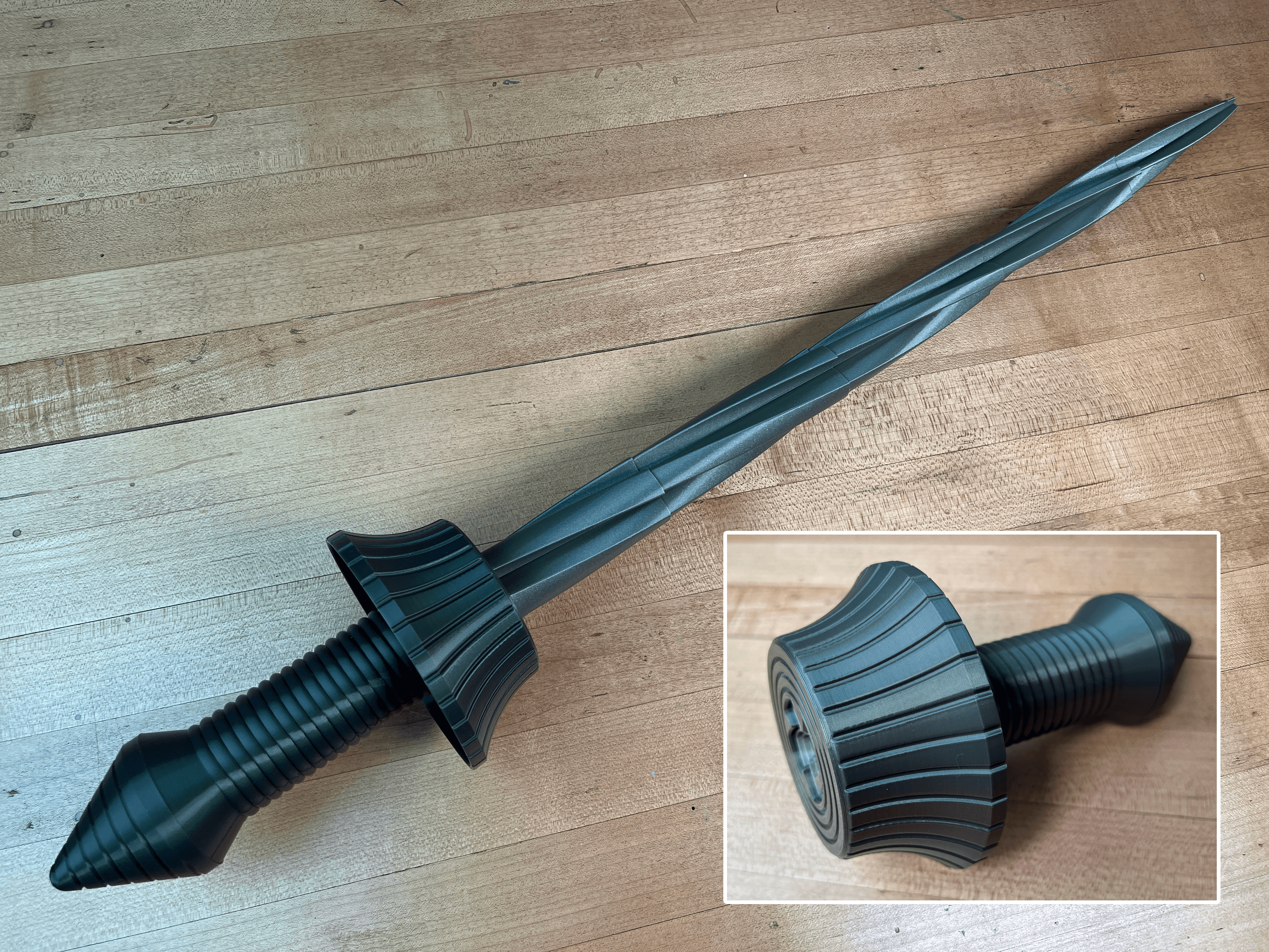 Collapsing Drill Sword with Removeable Blade 3d model