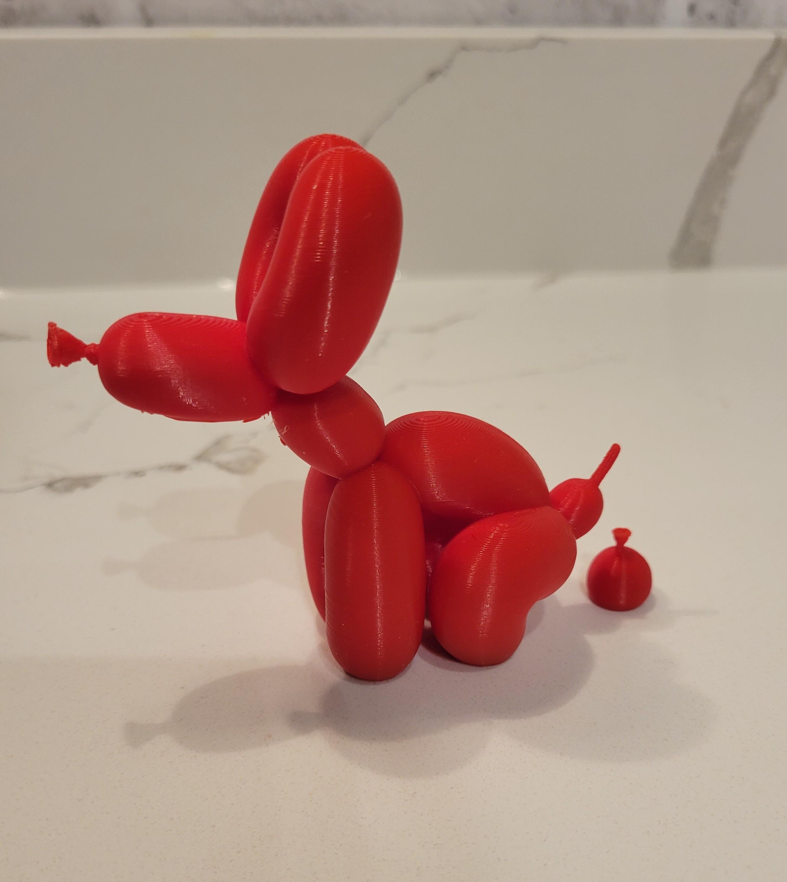 Pooping Balloon Dog - Great file!  - 3d model