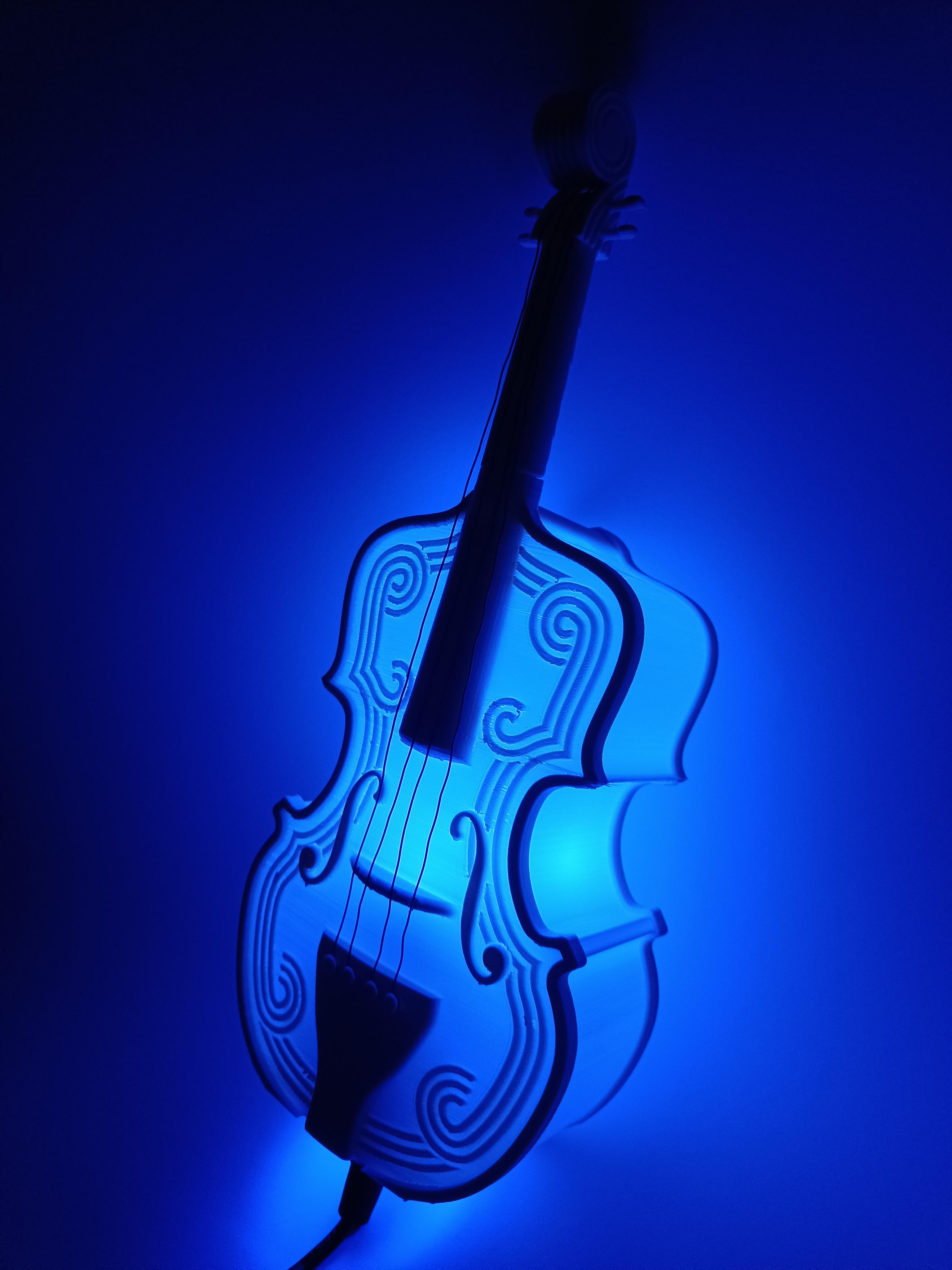 Violin Lamp 3d model