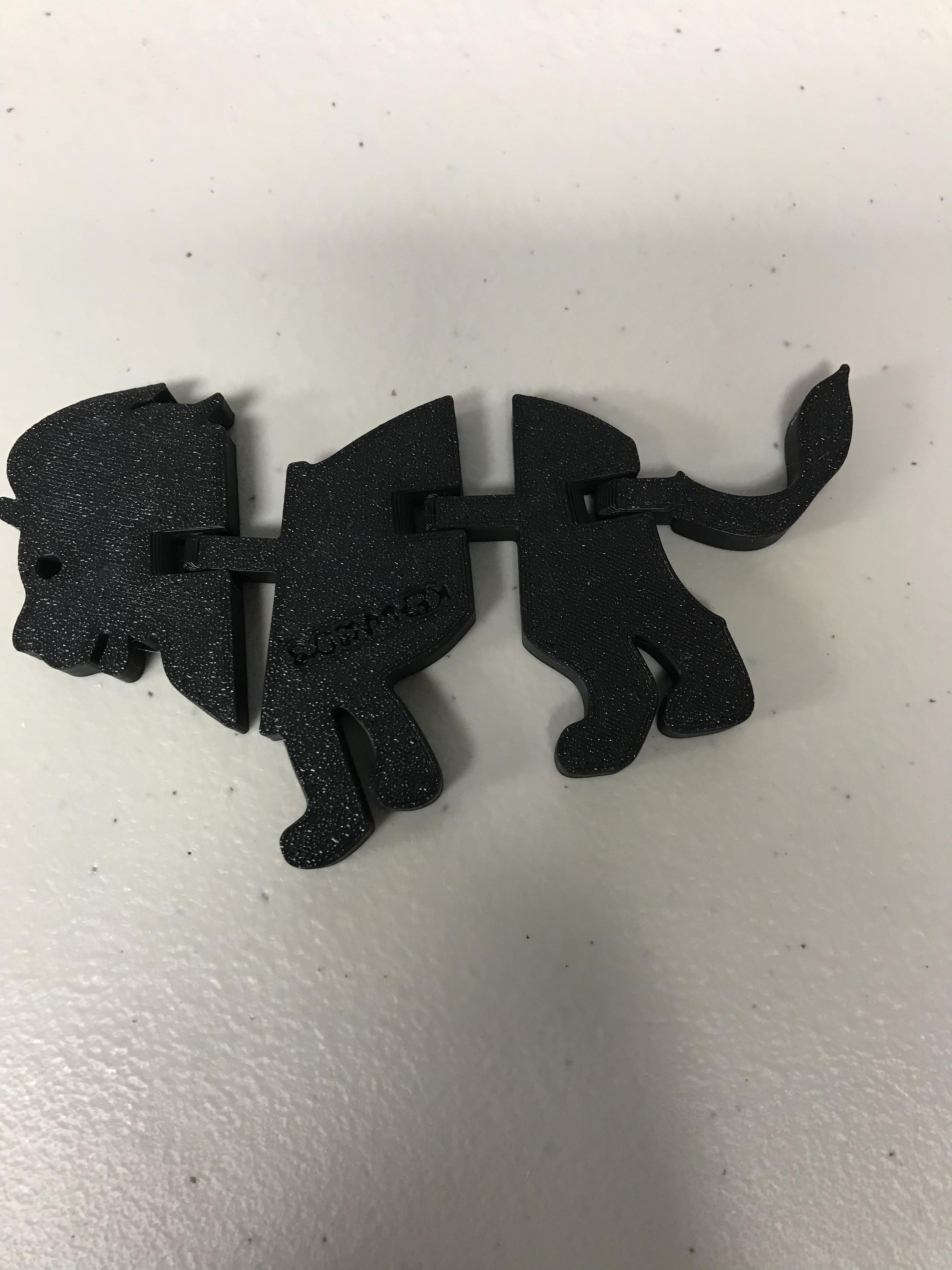 Super Flexy Articulated lion ( print in place) 3d model