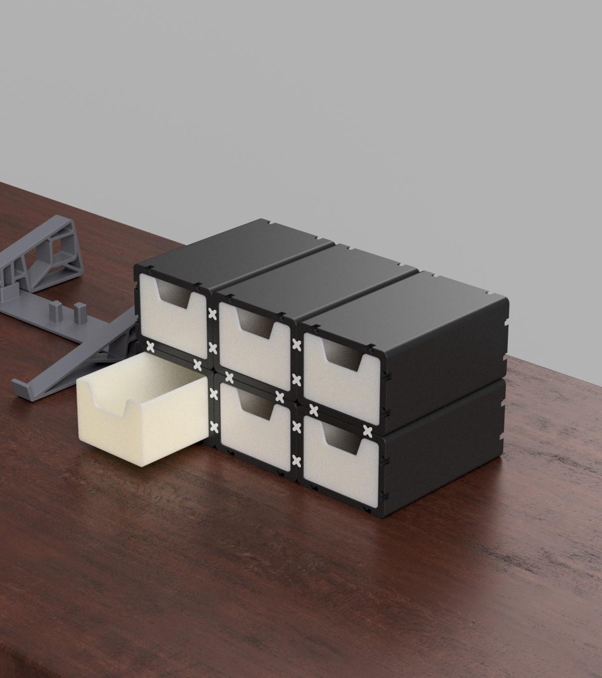 Modular drawer box 3d model