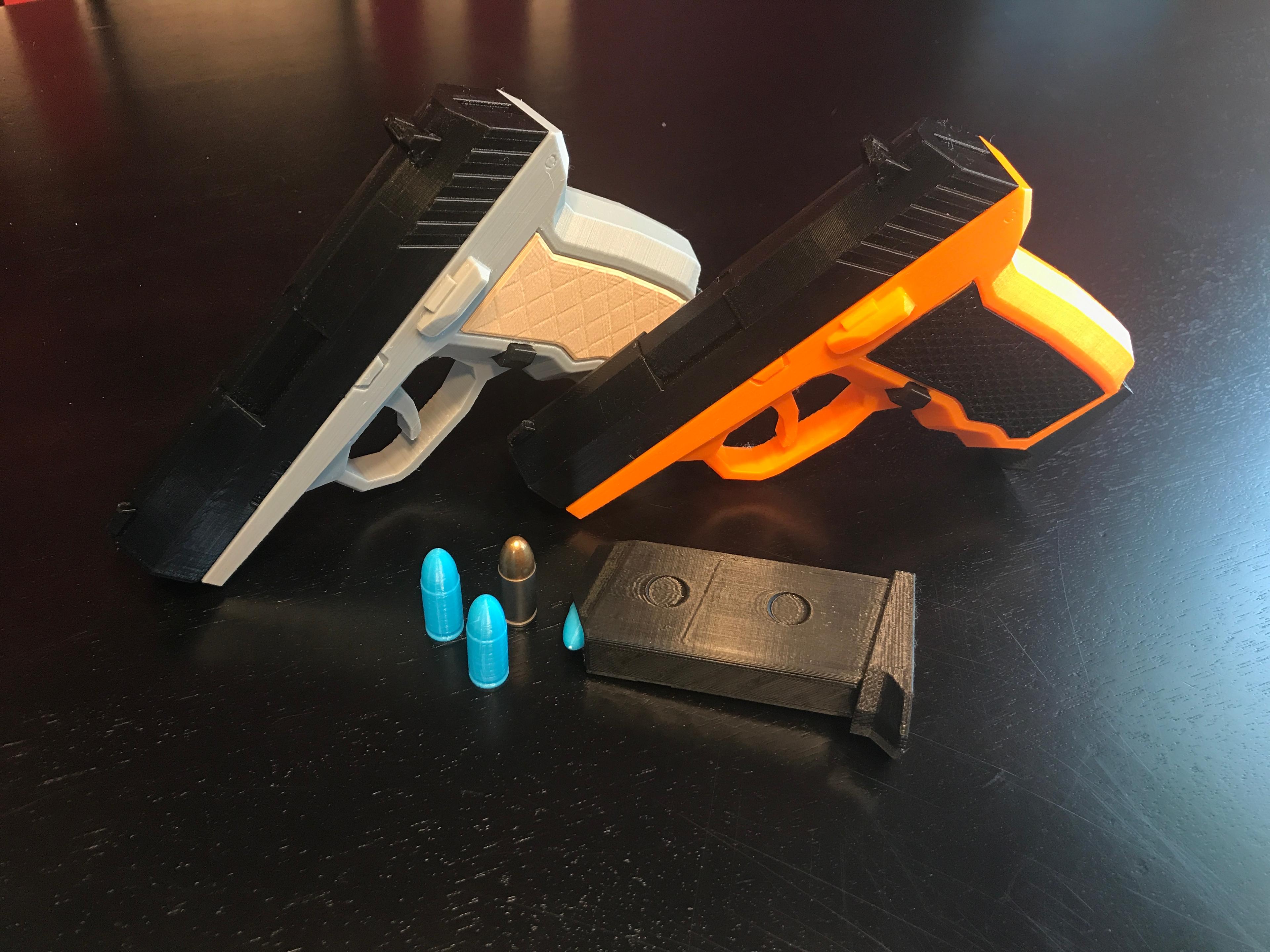 CPX-2 Prop Gun v2.1 (+Prop Mag, Silencer +Custom Grips) 3d model