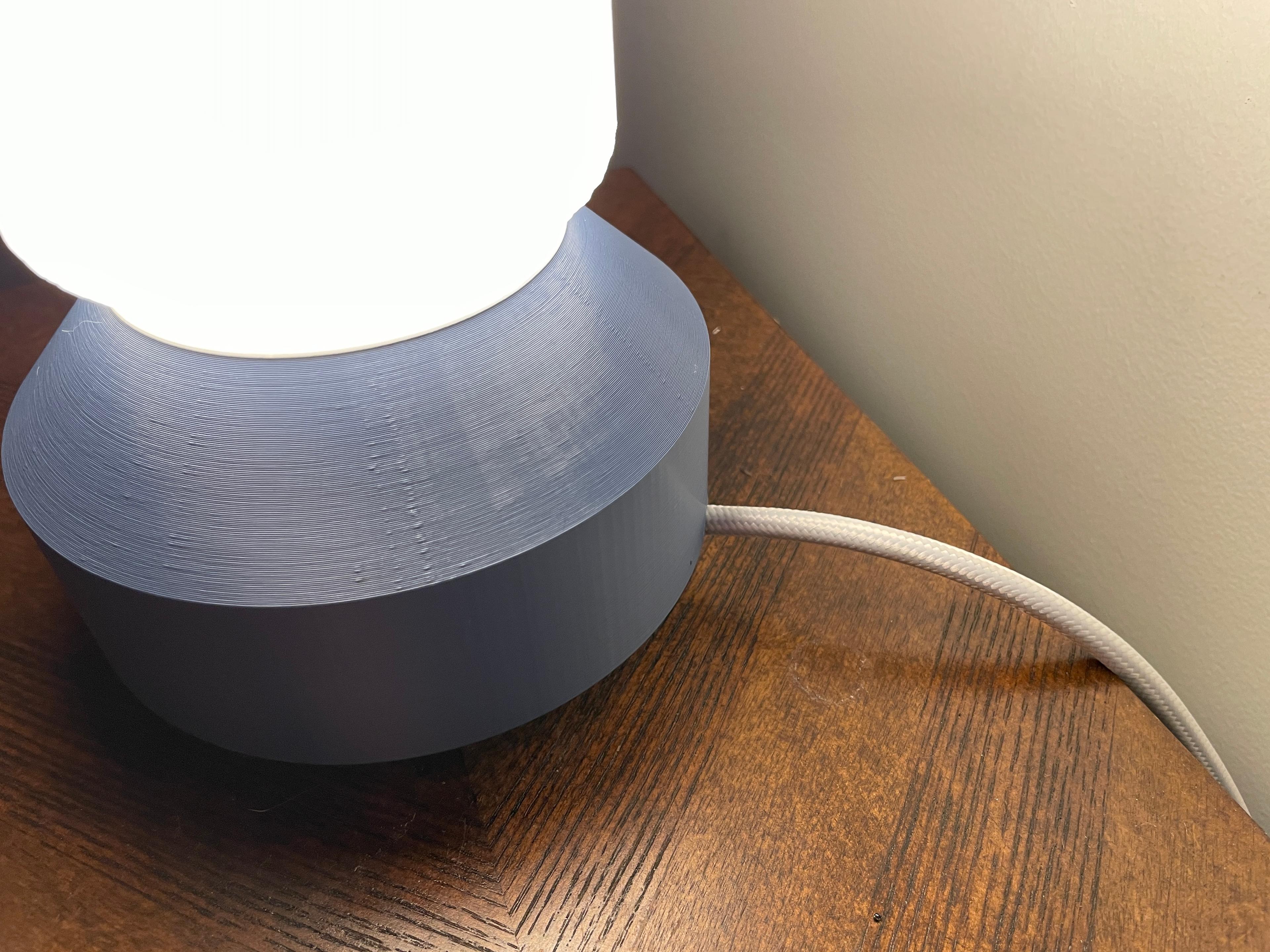 Modern Table Lamp - Photo of the cord coming out of the lamp  - 3d model