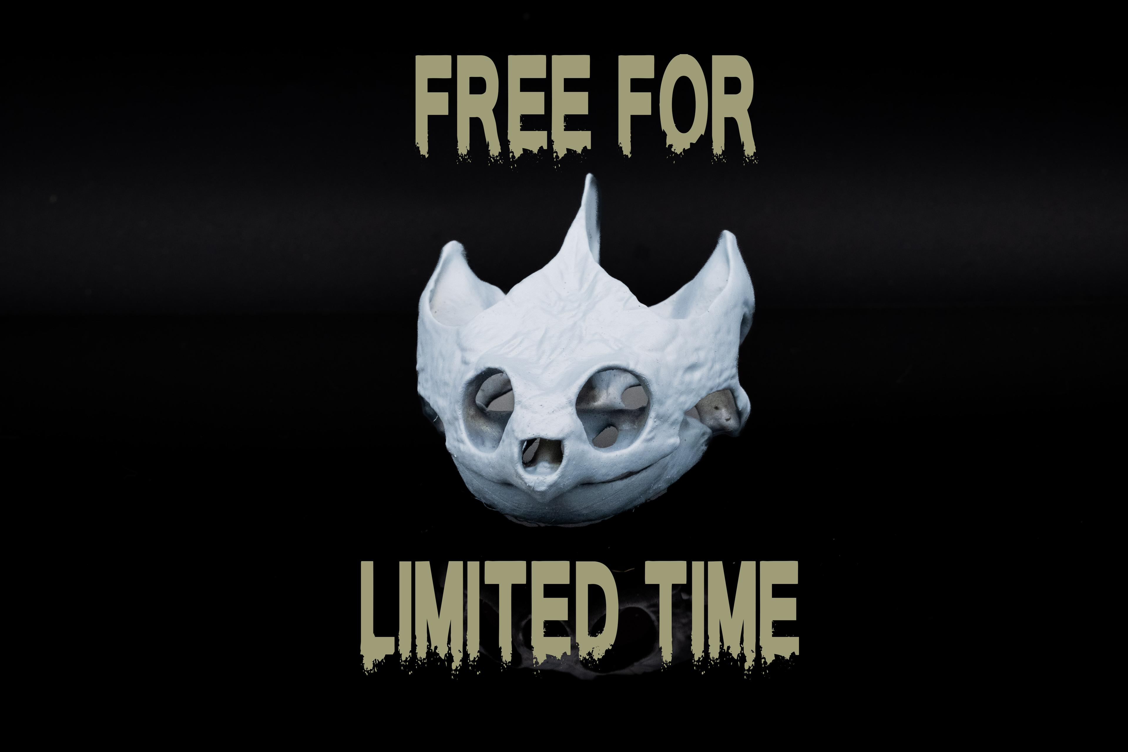 Free for a Limited time. Snapping Turtle Skull *New Release*