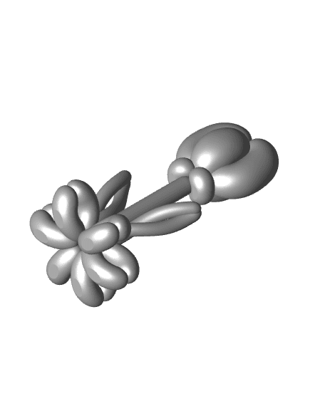 Balloon Tulip Flower -Mothers Day 3d model