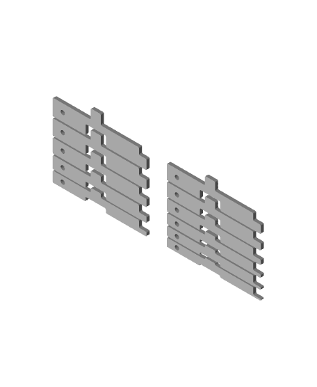 Router Gauge Setup Bars (Imperial) and Stand/Wall-Mount 3d model