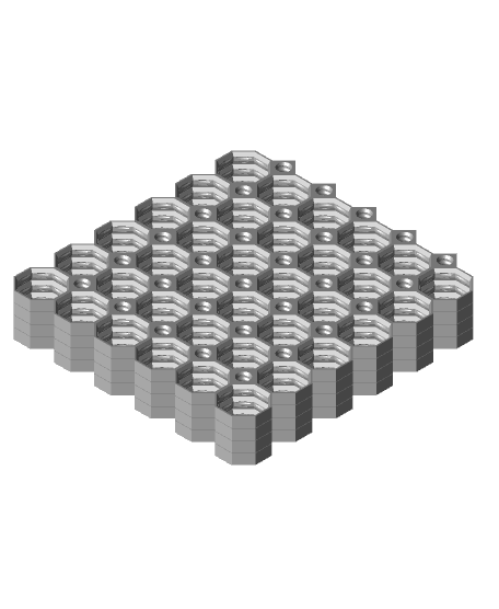 6x6 Multiboard Side Tile x4 Stack 3d model