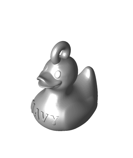 Navy Duck keychain 3d model