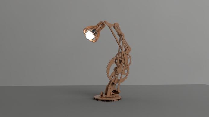Stand Lamp Office 3d model