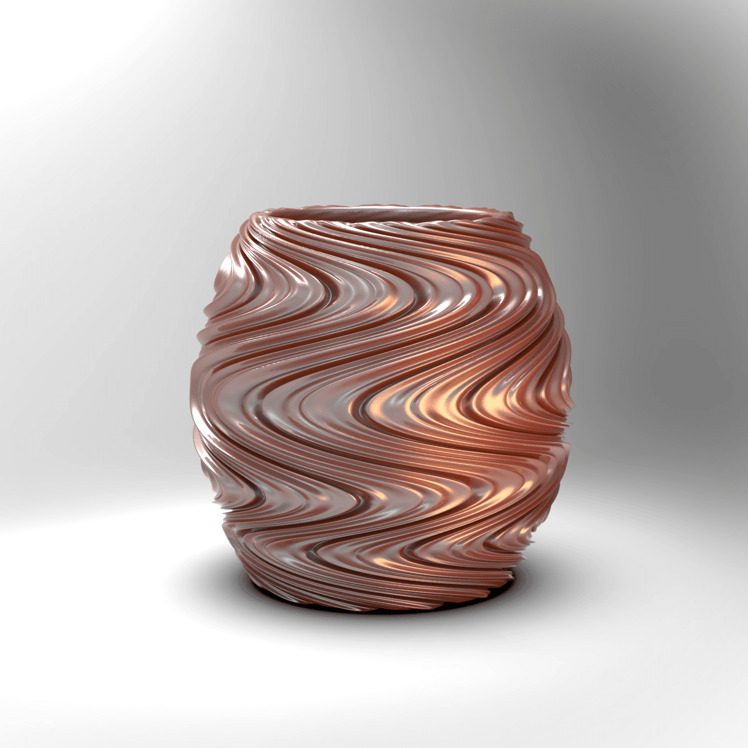 Trippy Wave Vase/Pot 3d model