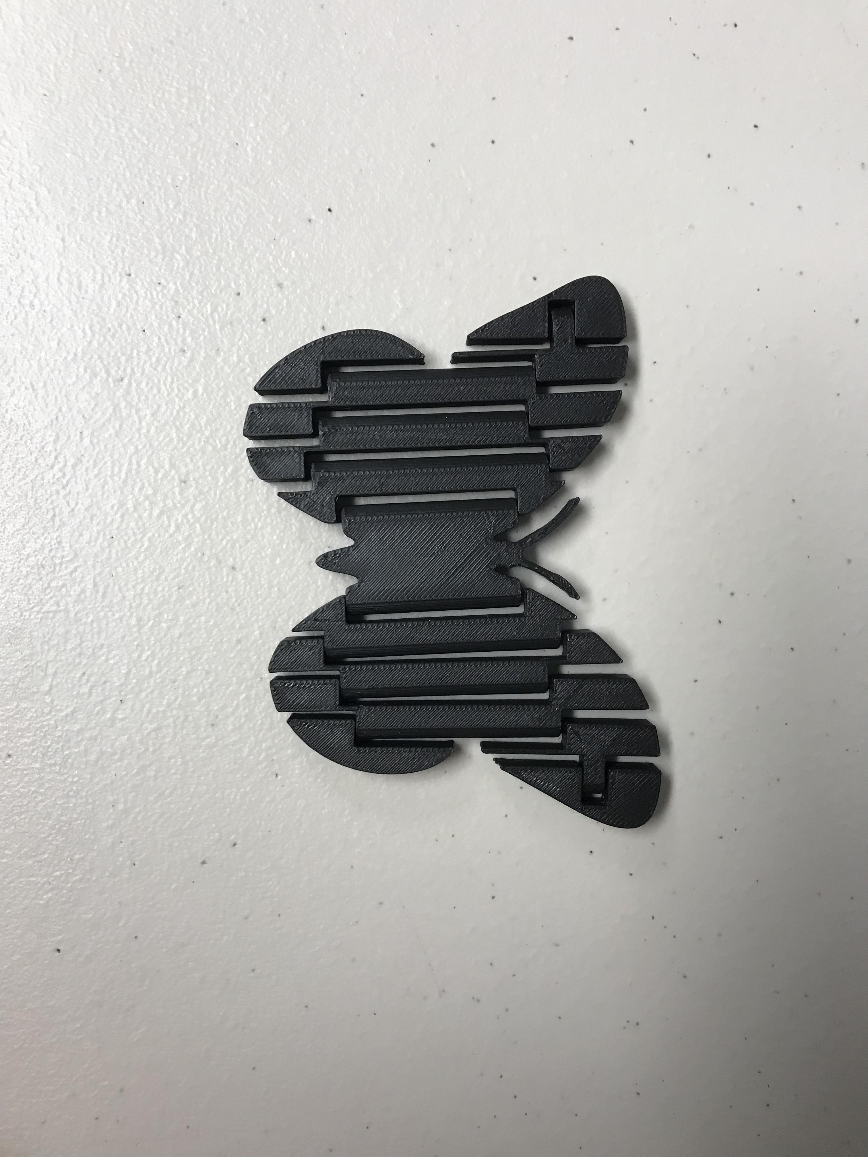 Super Flexy Articulated Butterfly Print In Place 3d model