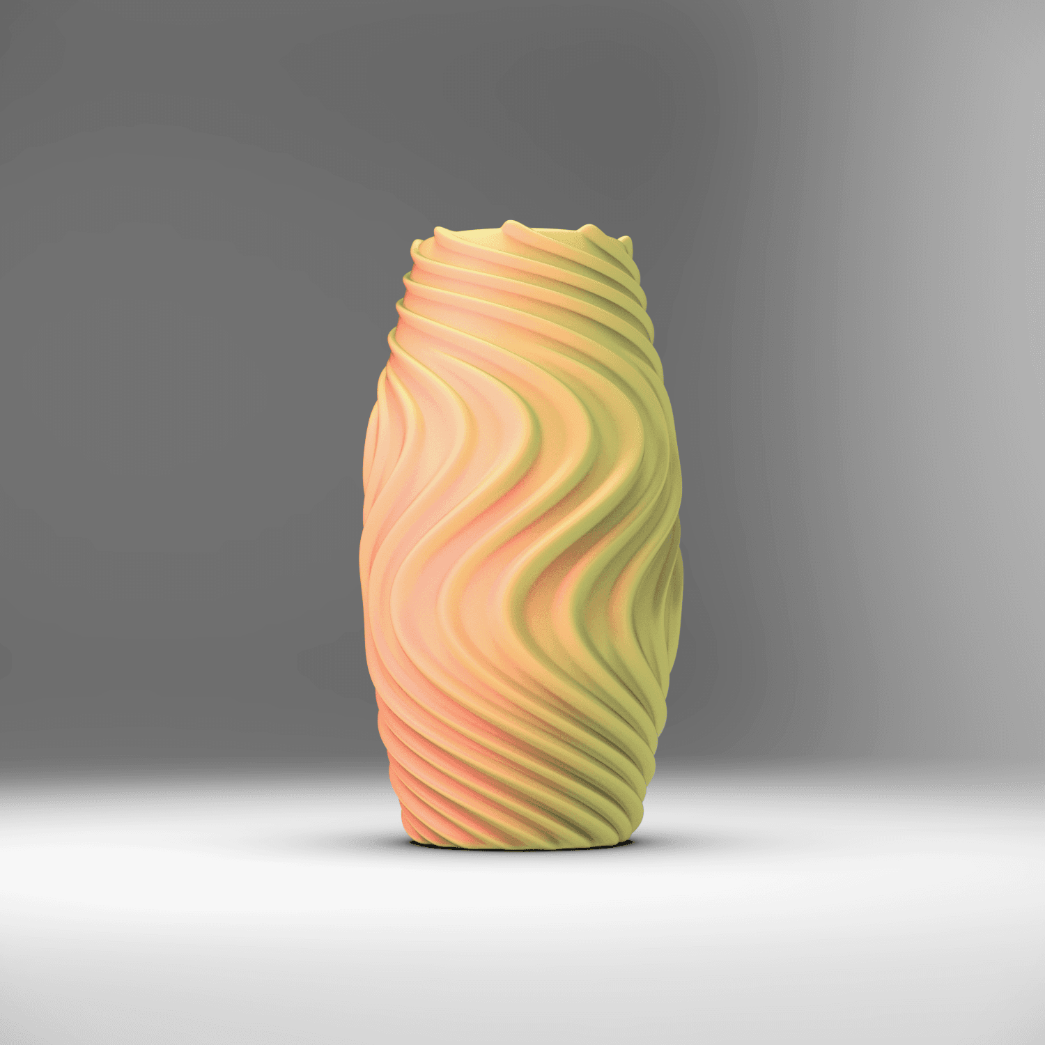 Tall Wave Vase 3d model