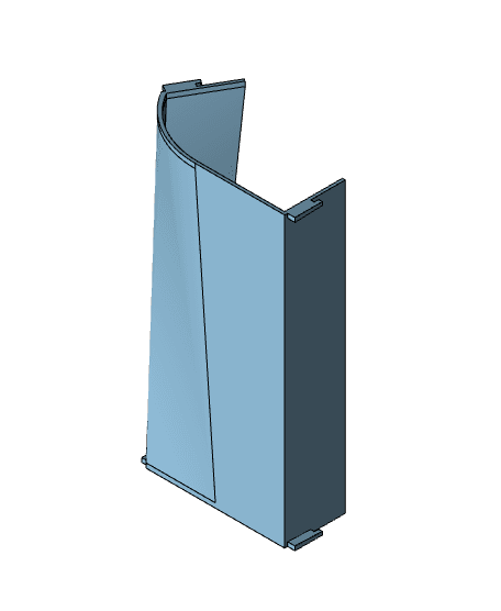 30 Degree Half-Curved Banked corner 3d model