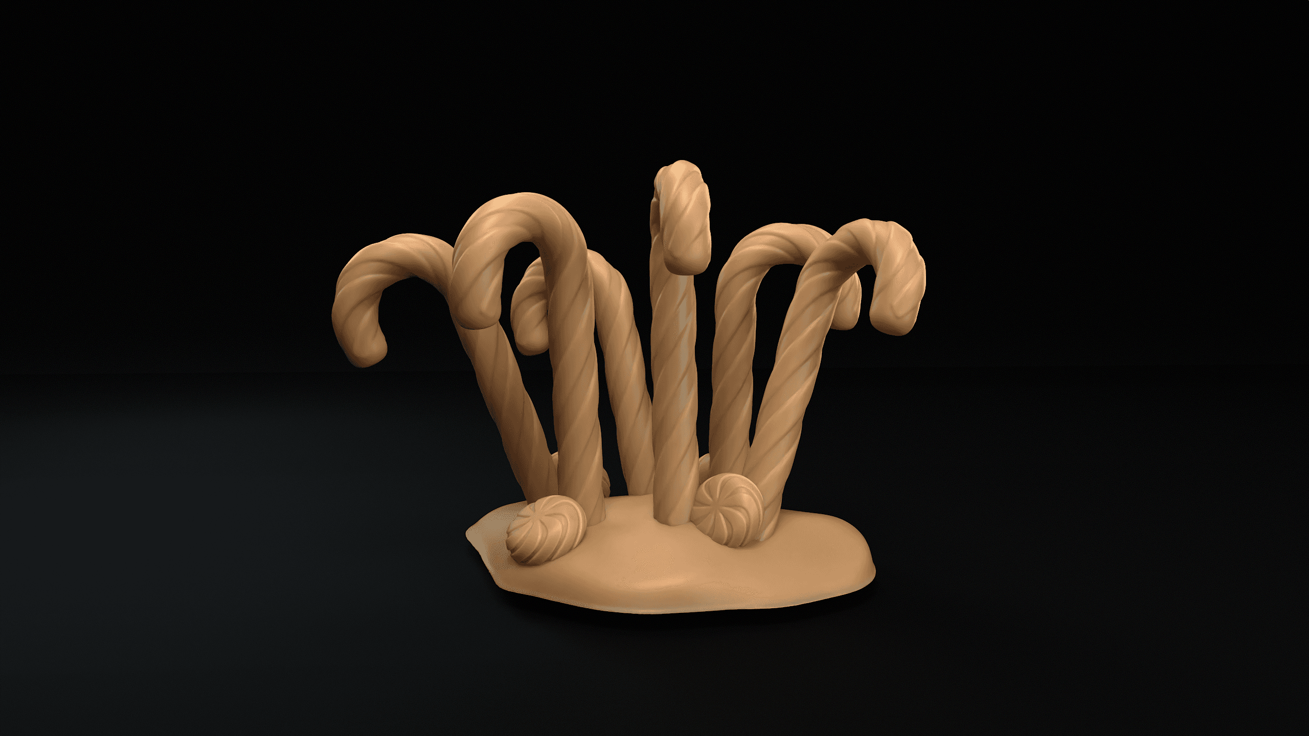 Candy Canes B 3d model