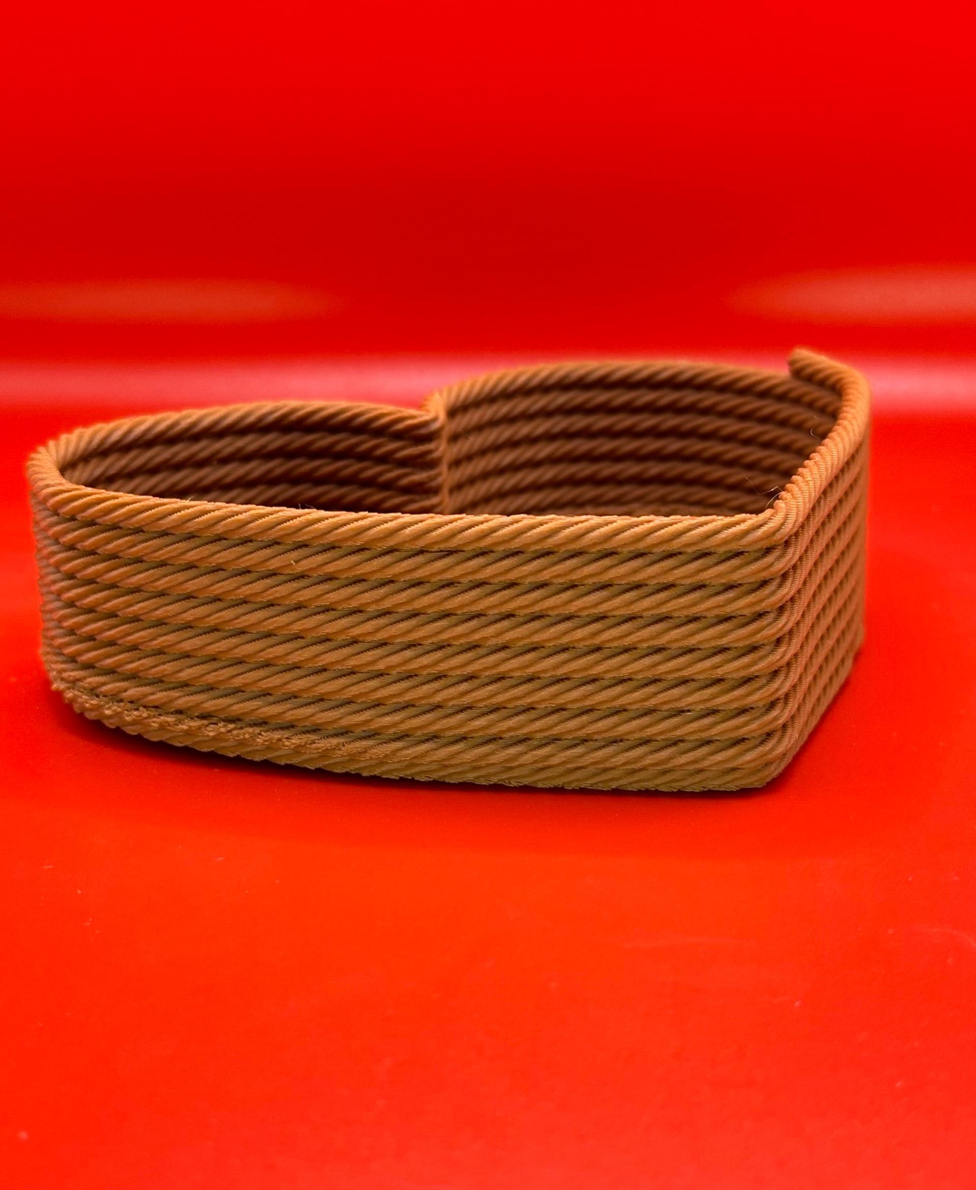 braided rope love basket 3d model