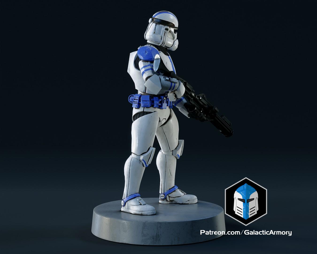 Clone Trooper Figurine - Assault 3d model