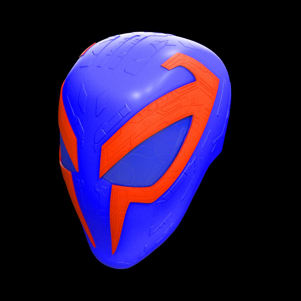 Spiderverse Spiderman 2099 FaceShell 3d model