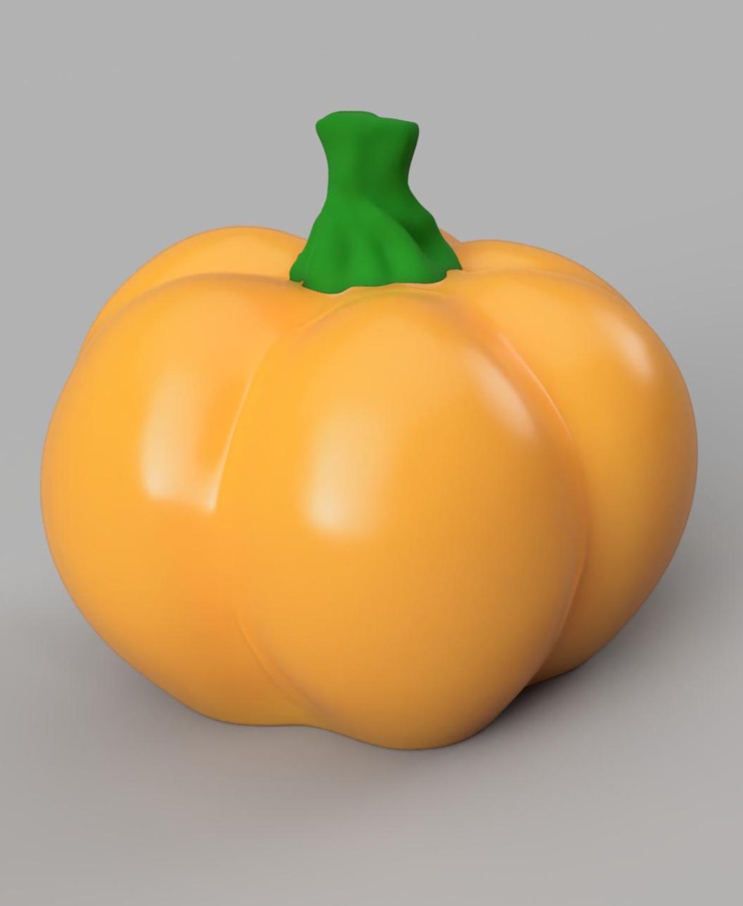 Pumpkin B (2 sizes) 3d model