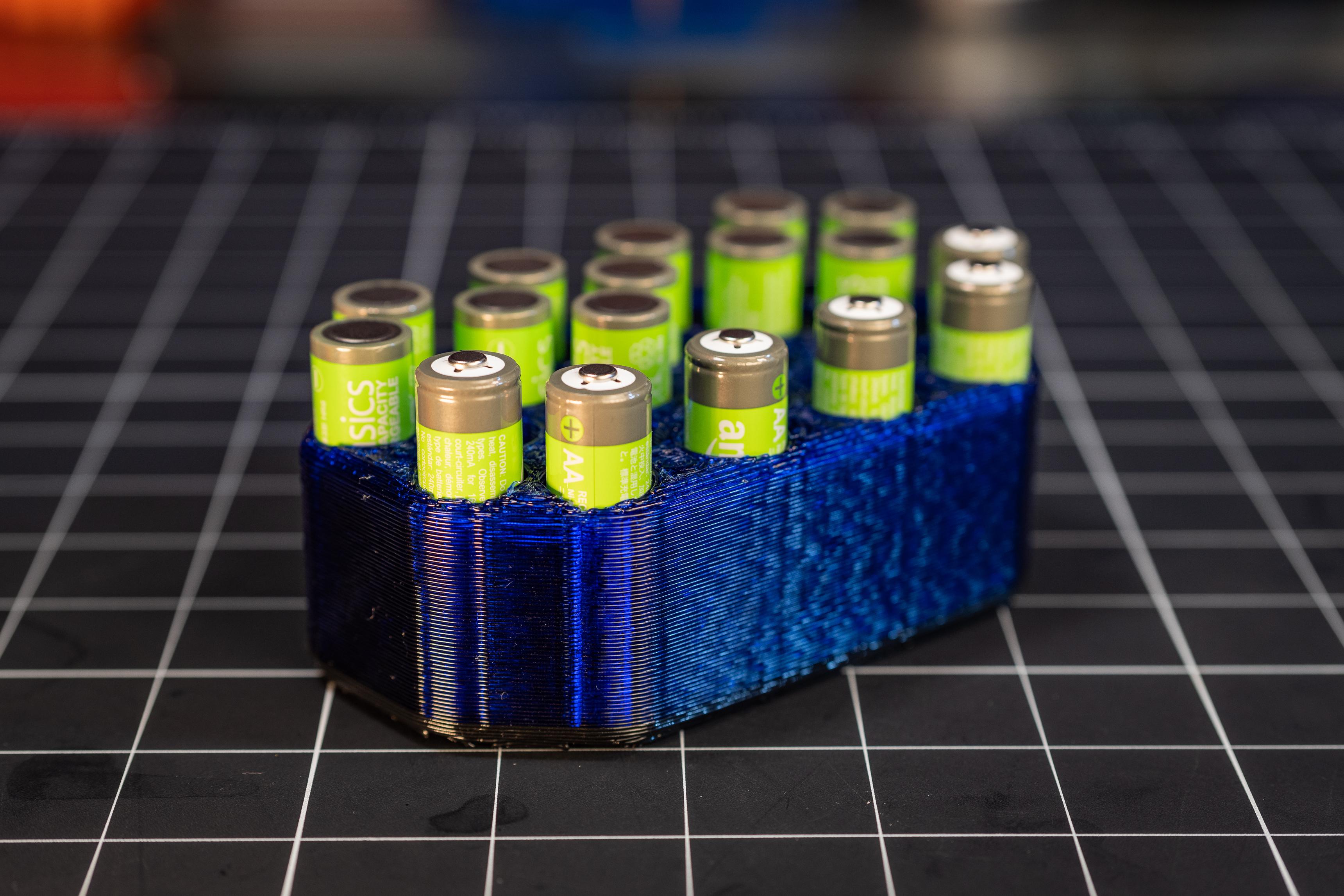 Rechargeable Battery Holder - AA 3d model