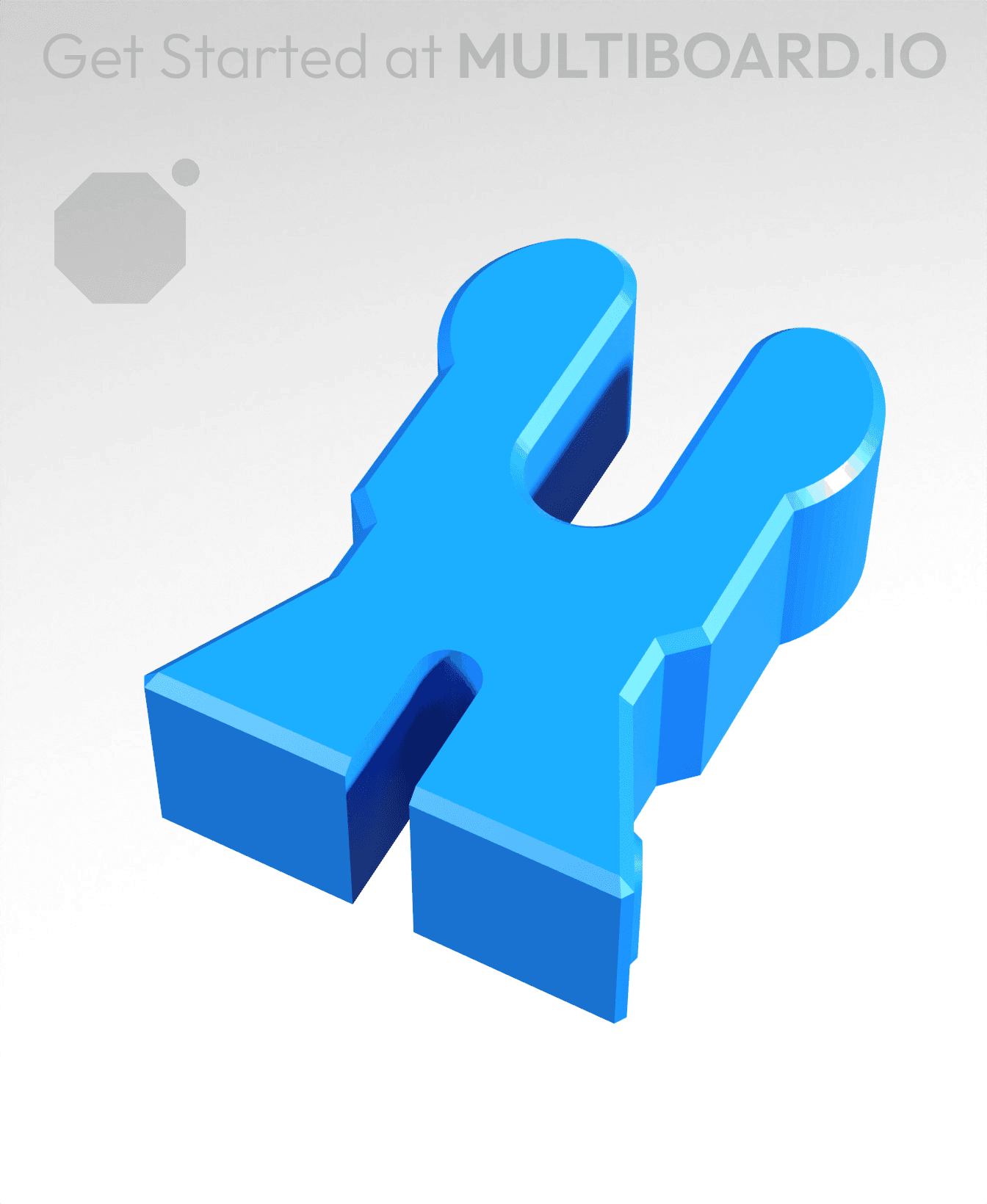 Plate To Panel Connector 3d model