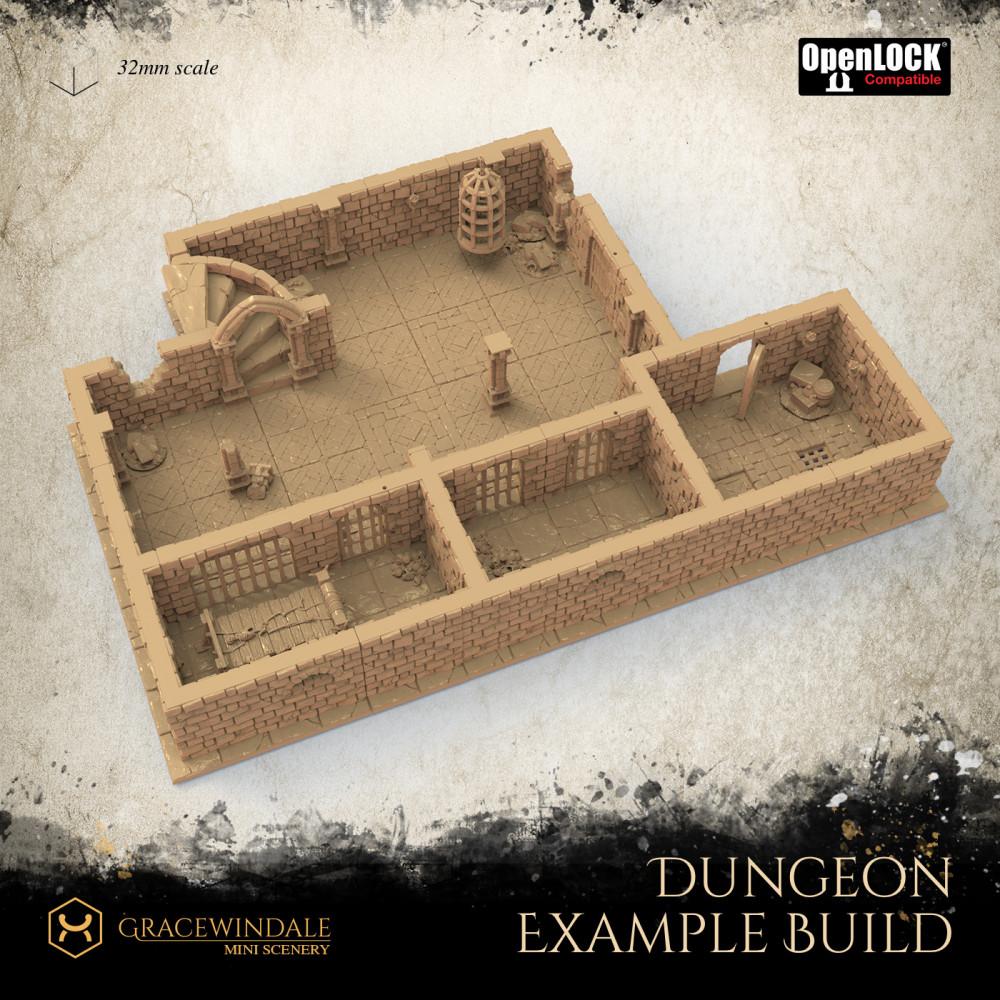 Dungeon Tiles Set 3d model