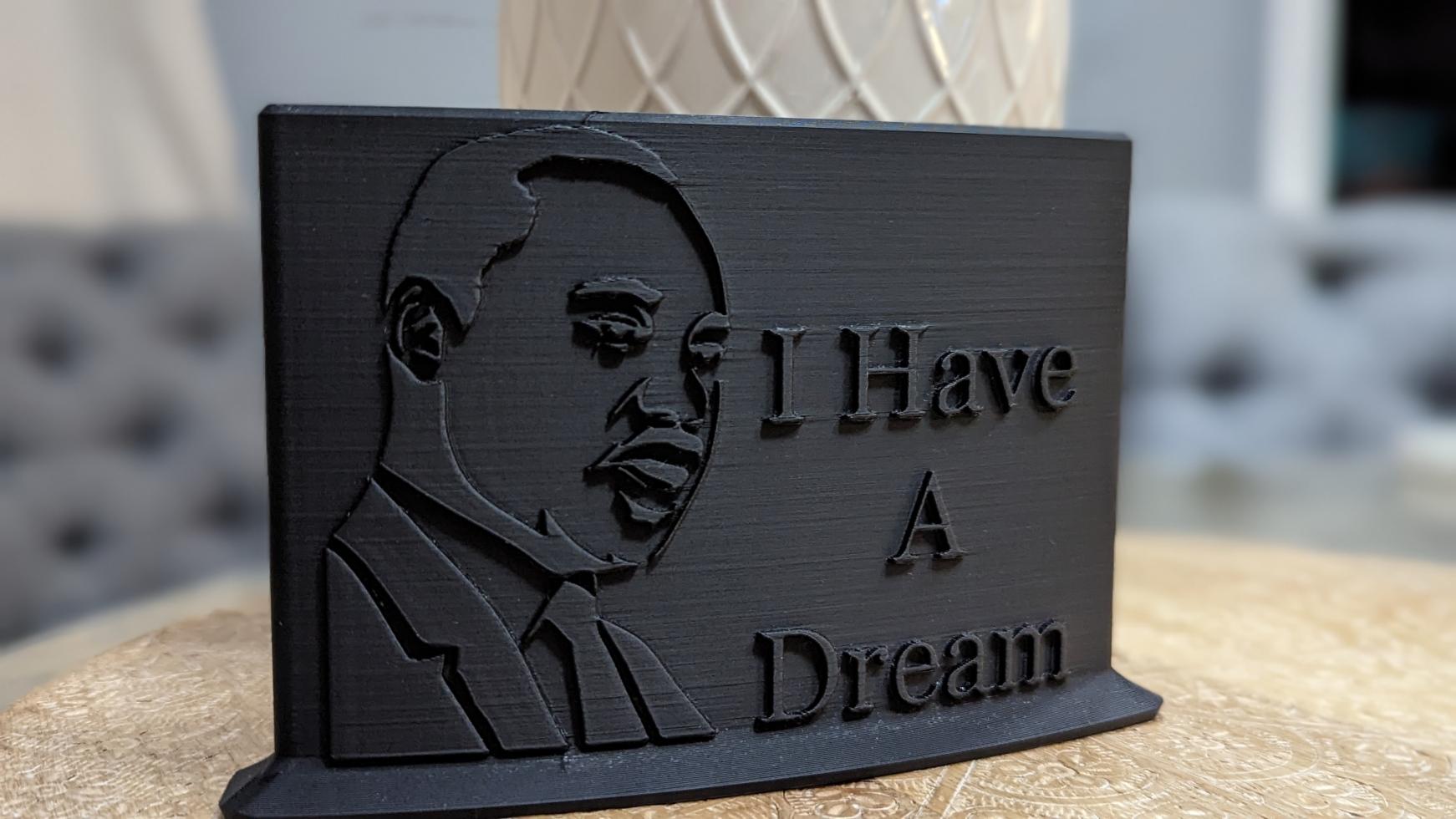 MLK Commemorative Print 3d model
