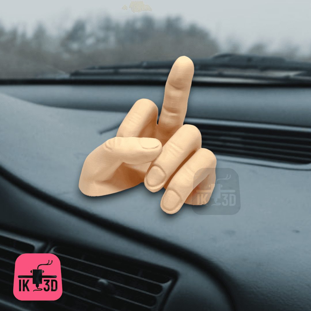 Jeep Wave Middle Finger / Waving Hand Dashboard 3d model
