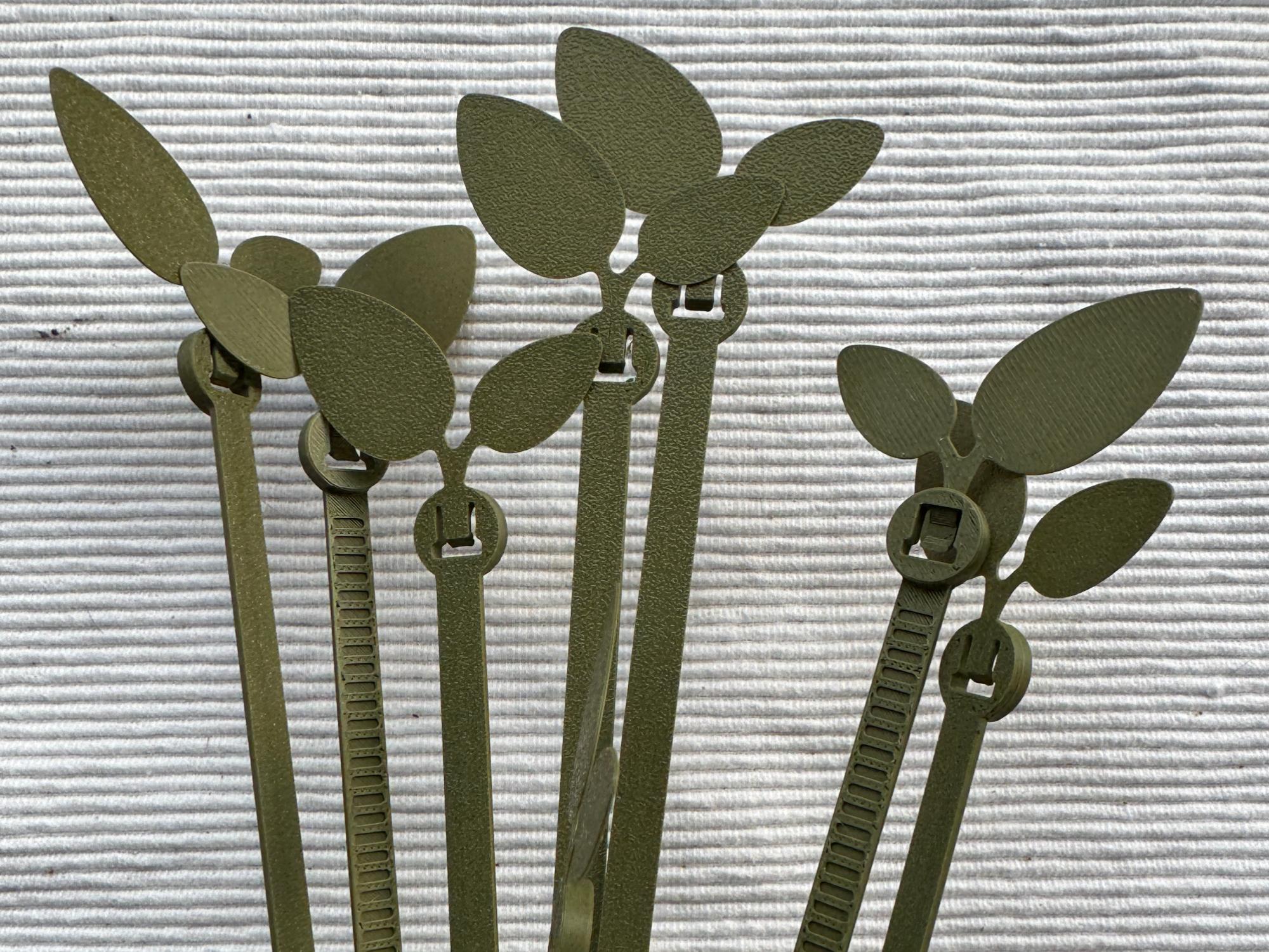 Leaf Tie, gardening zip ties. 3d model