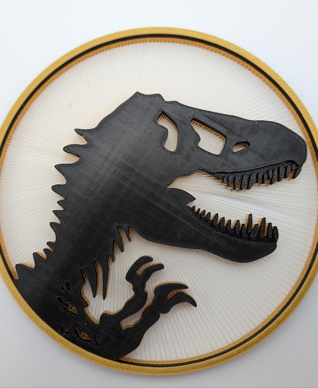 Jurassic Park String Art 3d model