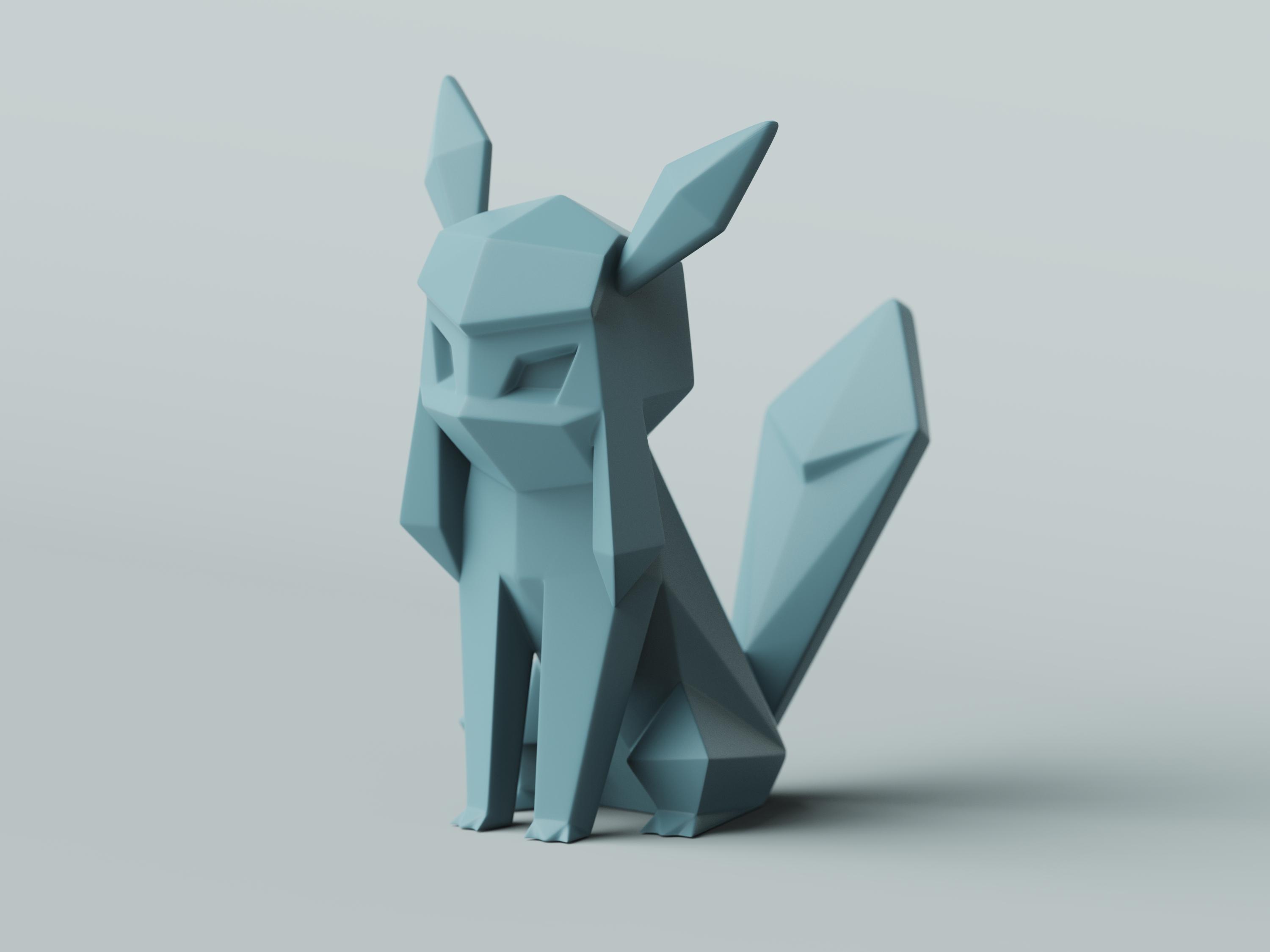 Low-poly Glaceon 3d model