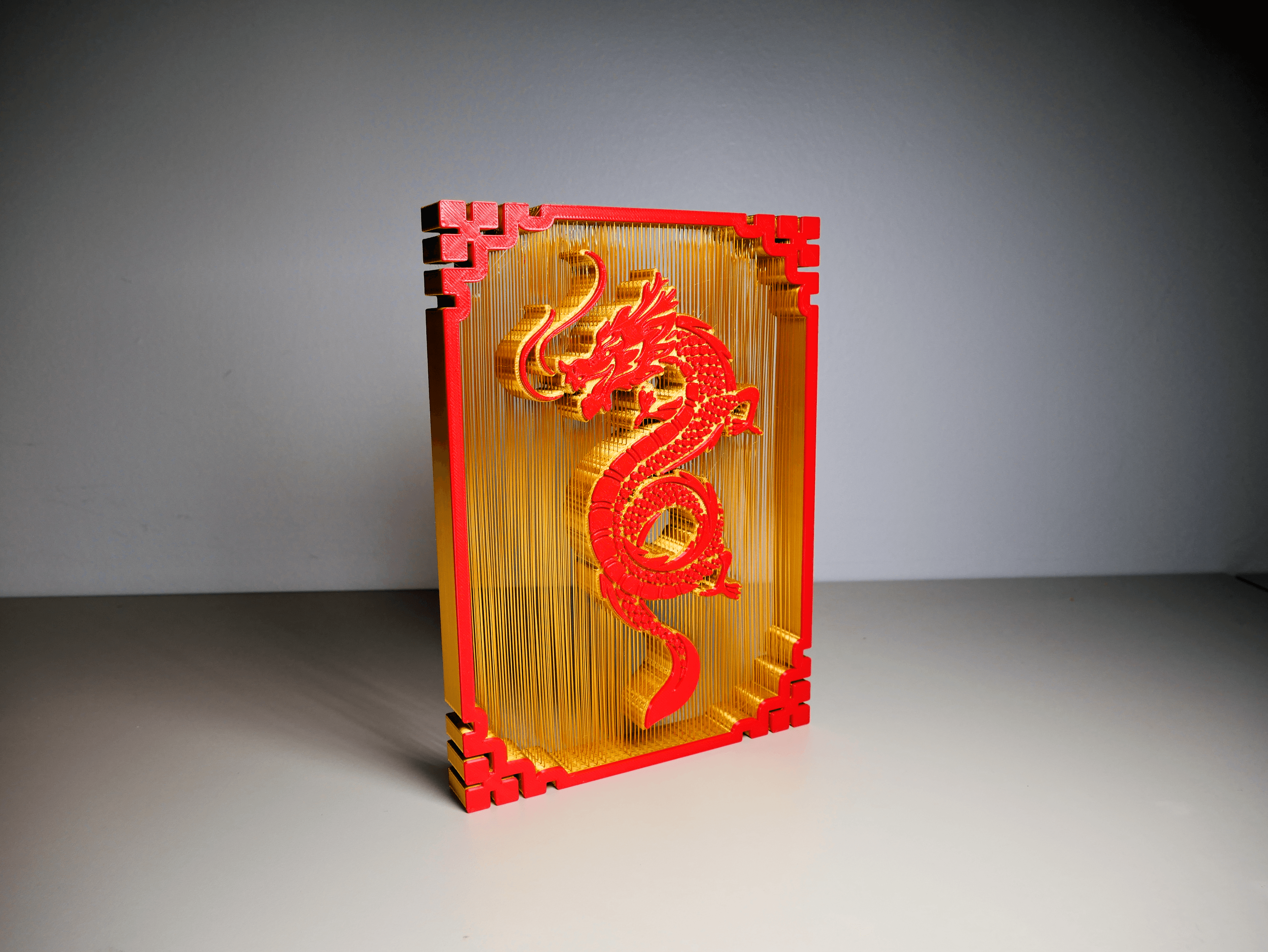 Dragon Suspended String Art 3d model