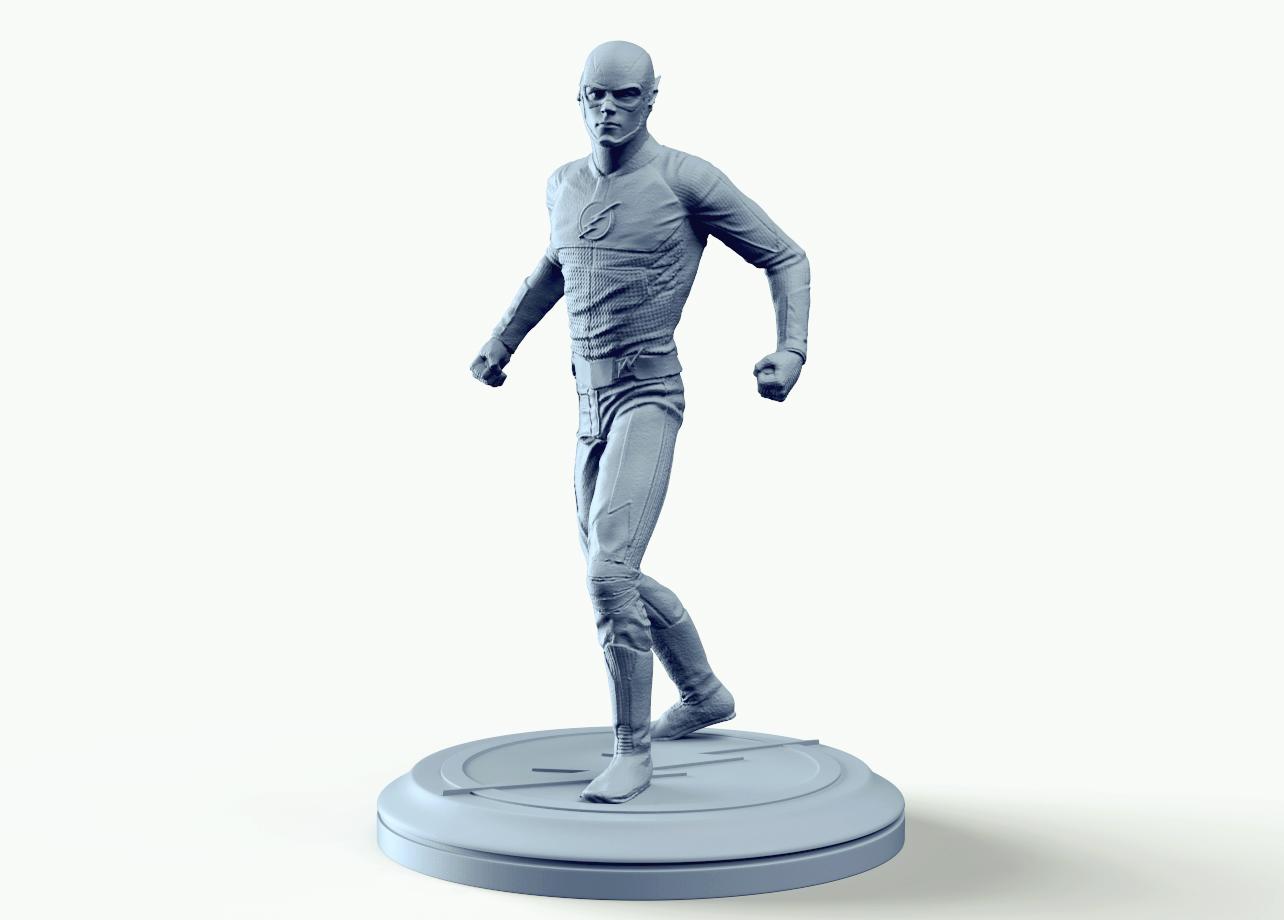 DC Flash super hero Figurine 3d model