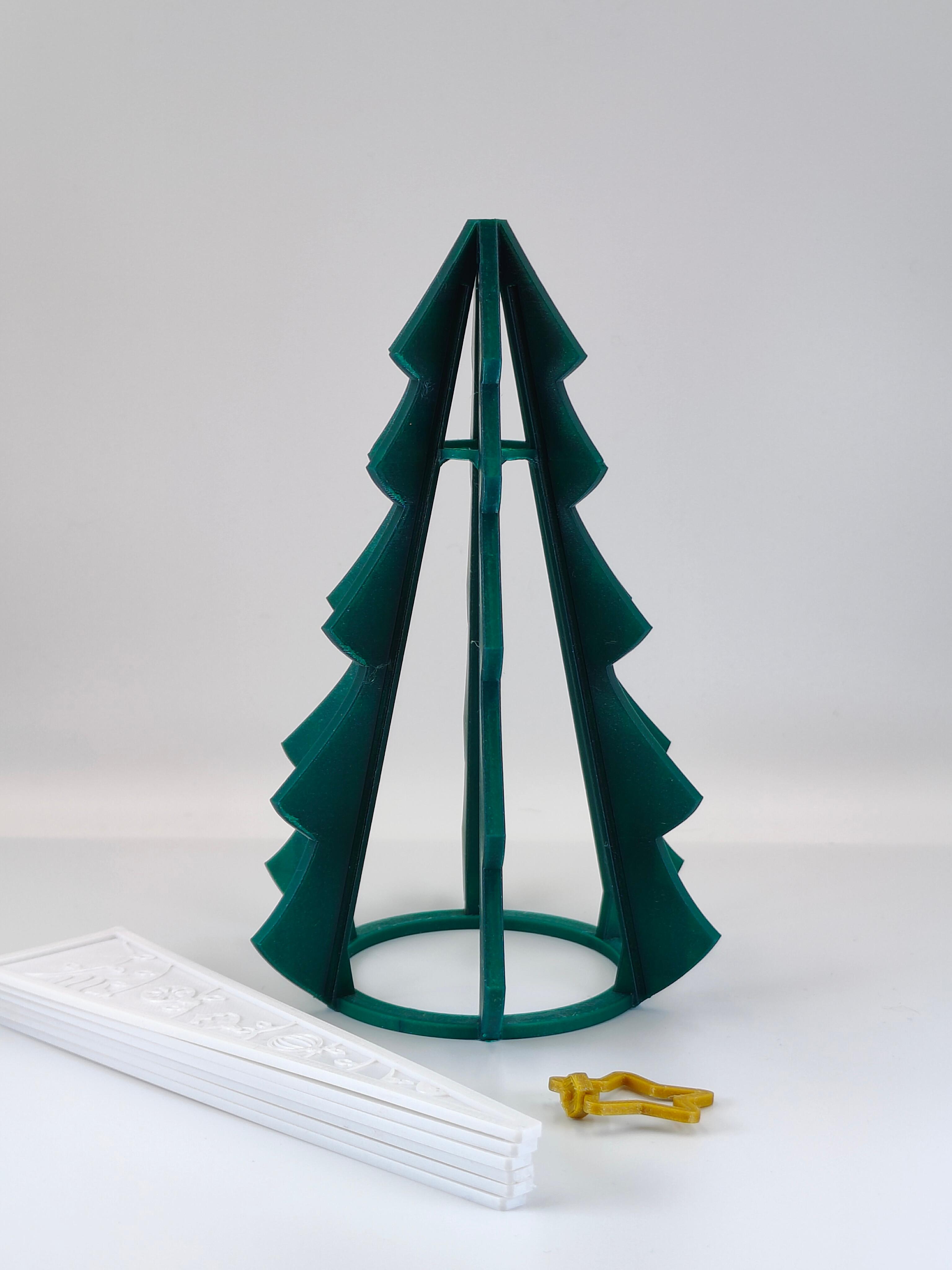 Christmas Tree Tealight Lamp 3d model