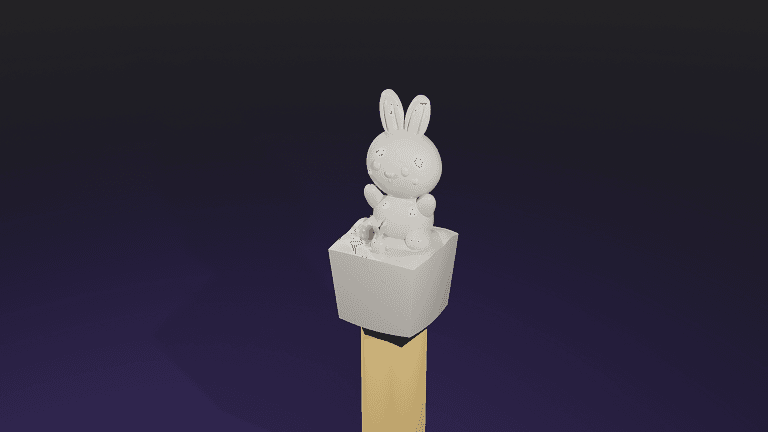 Cute Pencil Top Bunny!  - Remix of Cute Surprise Easter Egg - #SpringThangs 3d model