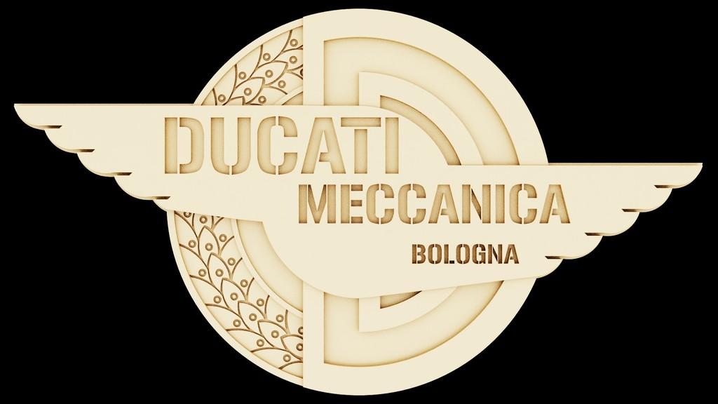 DUCATI MECCANICA BOLOGNA Logo 3d model