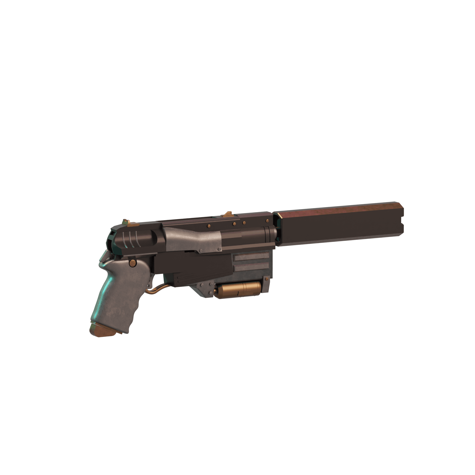 Fallout 10mm Pistol 2 3d model