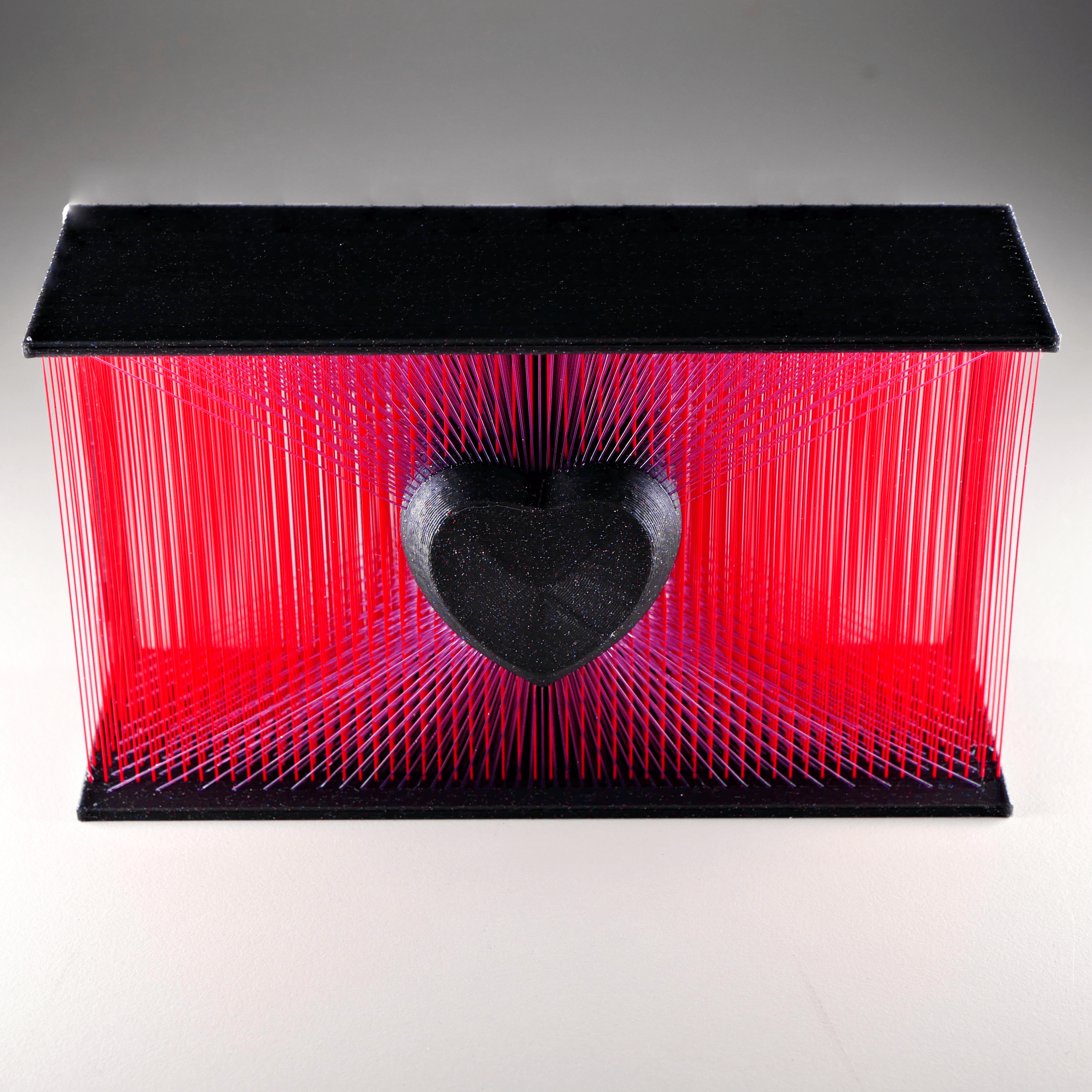 Glowing Heart Strings: Multi Color Files 3d model