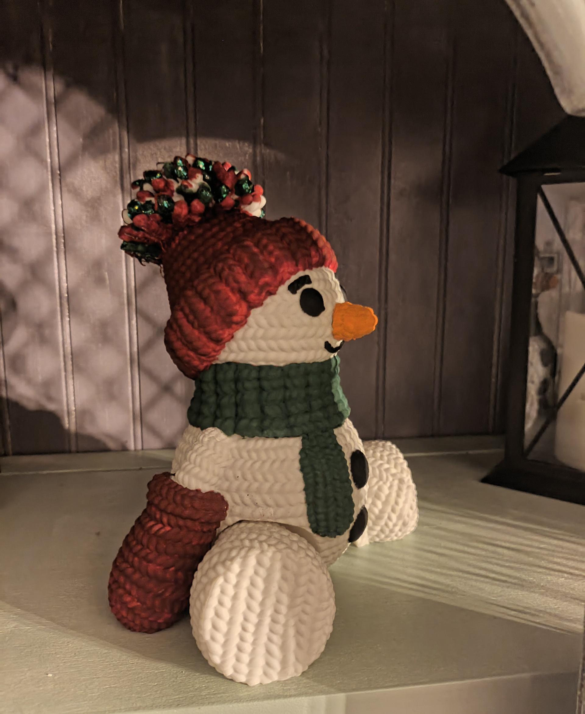 Flexi Crochet Snowman 3d model