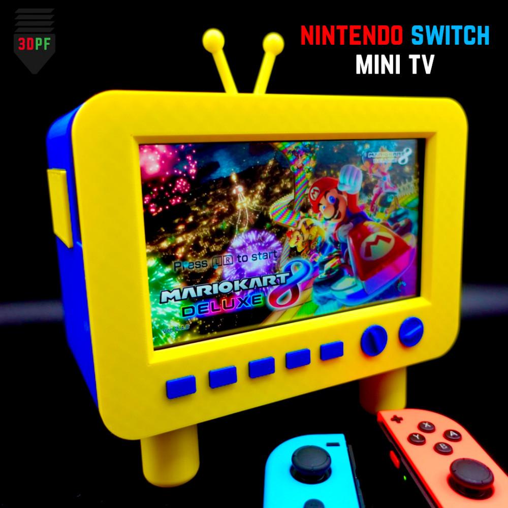 Mini TV Nintendo Switch Screen Display (OLED/Original) 3d model