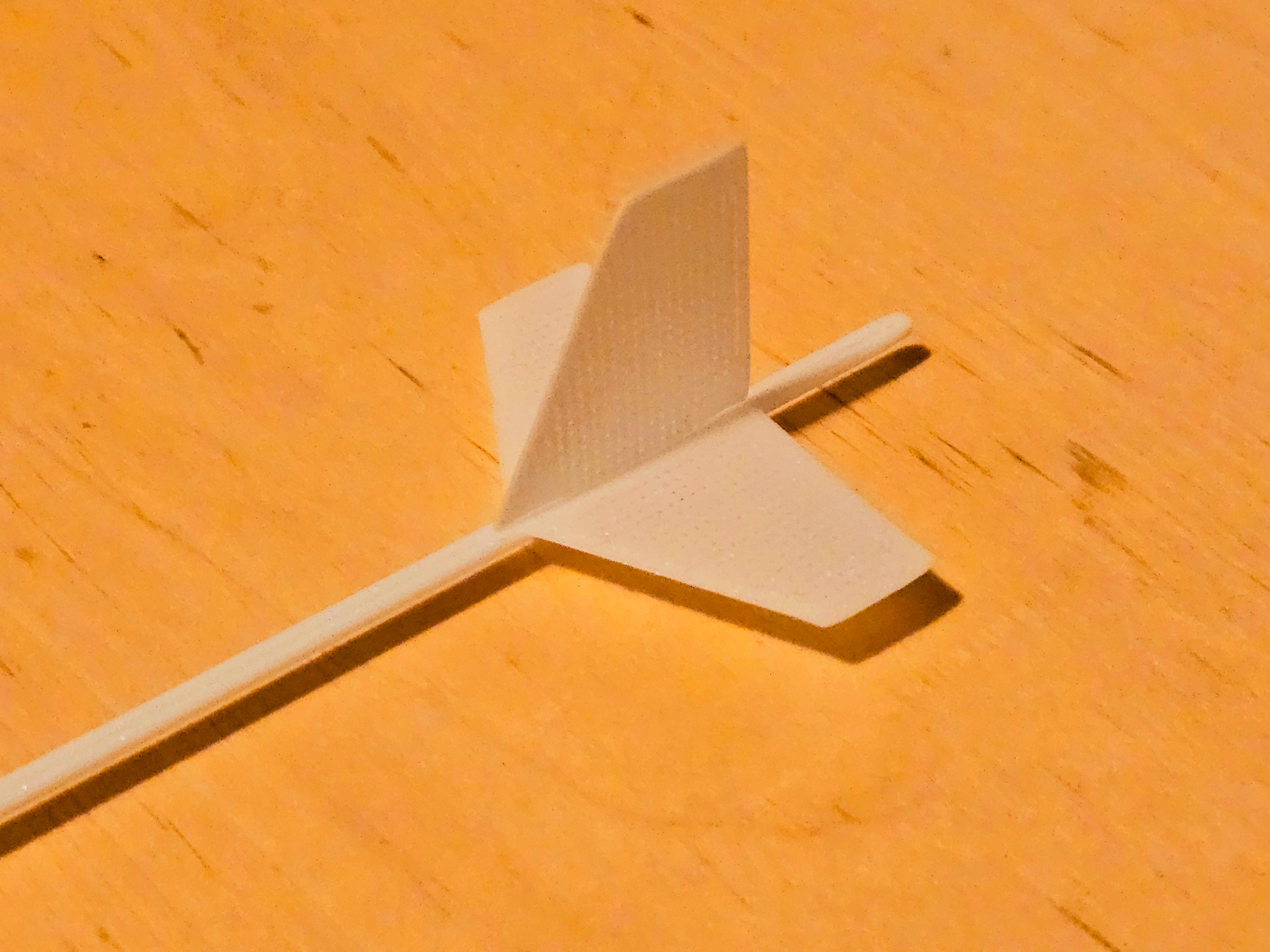 Slope Glider for Hand and Rubber Band Start 3d model