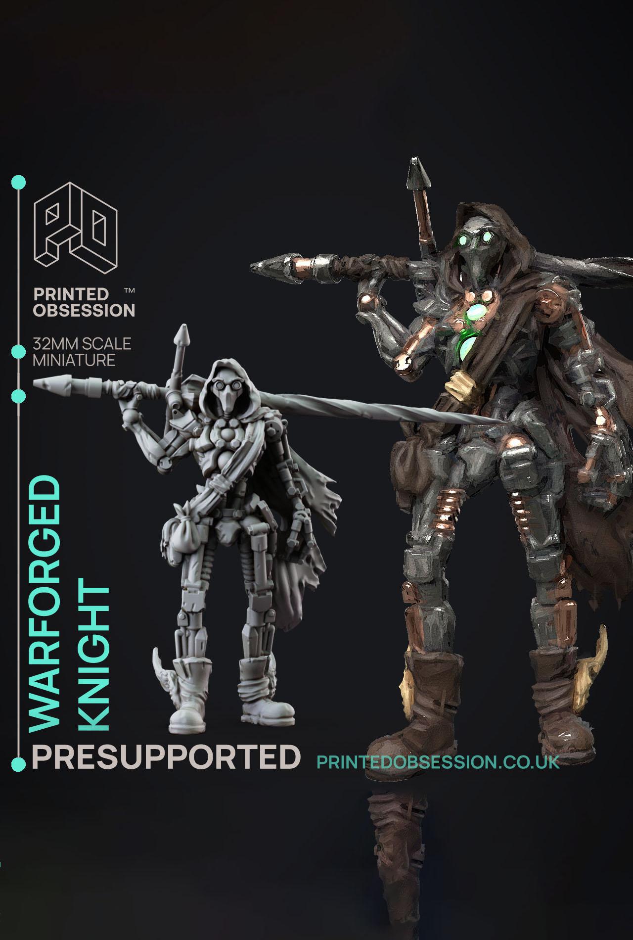 Scrap Knight - Foundlings - PRESUPPORTED - Illustrated and Stats - 32mm scale			 3d model