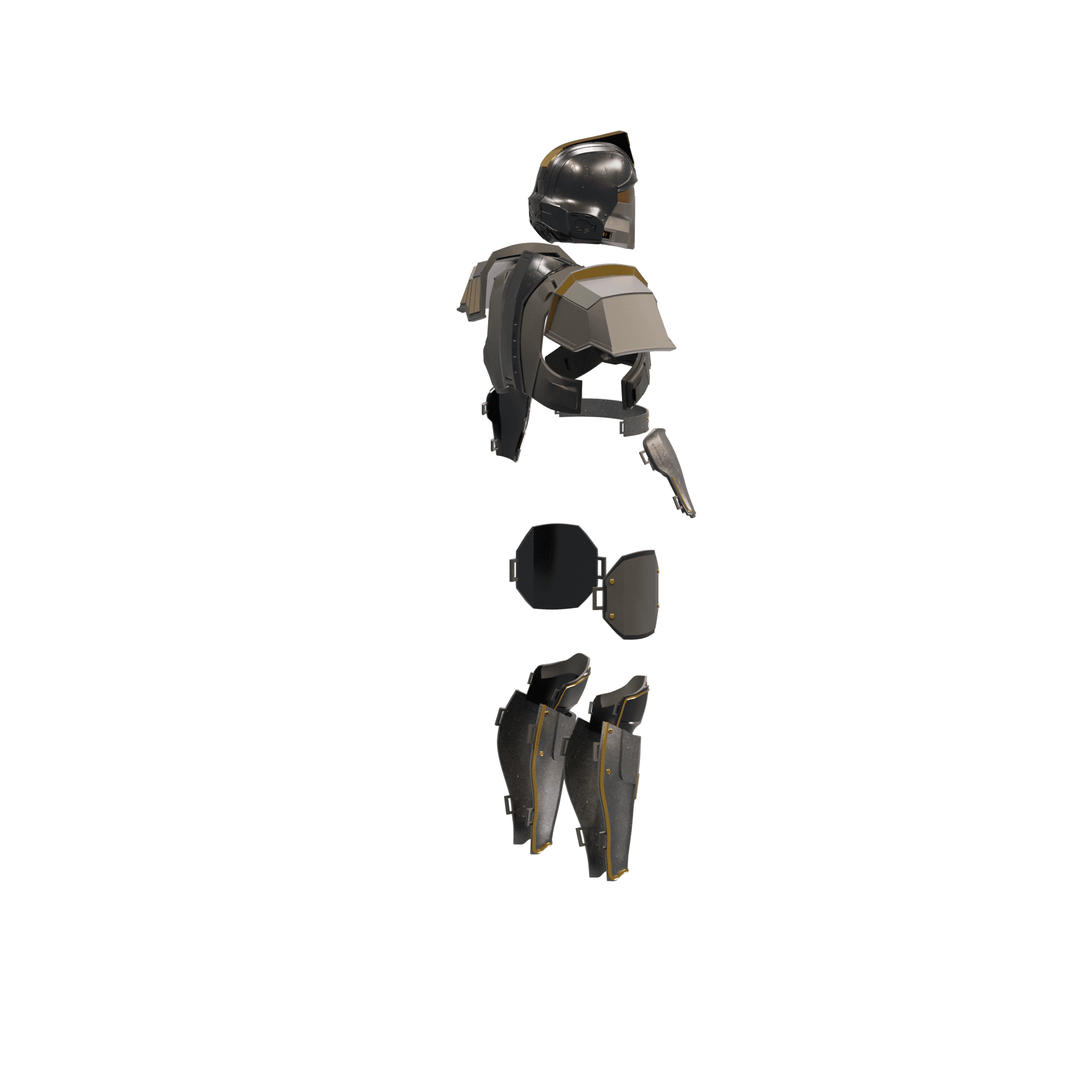 Helldivers Hero of the Federation Armor Set 3d model