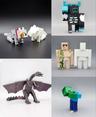 Minecraft fully articulated 5 pack
