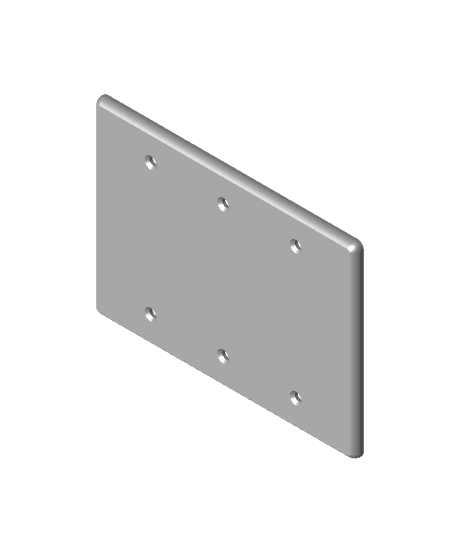 More WallPlate replacements - blanks 3d model