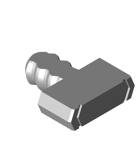 9 mm Small Thread, Plain Head, T-Bolt 3d model