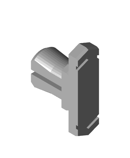 Bin To Tile, Thin Head, Multigrid T Click Lock 3d model