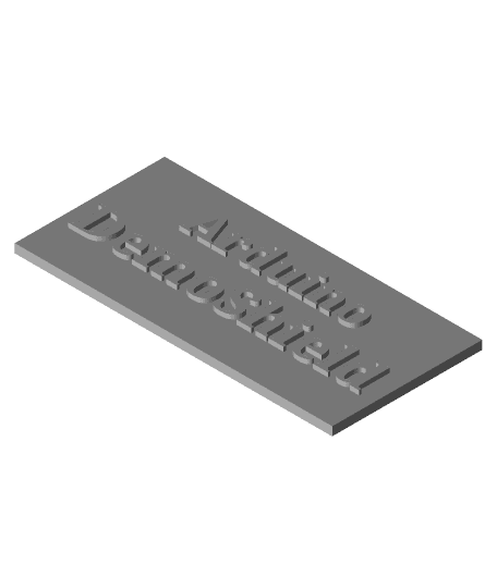 Arduino Demo-Shield 3d model