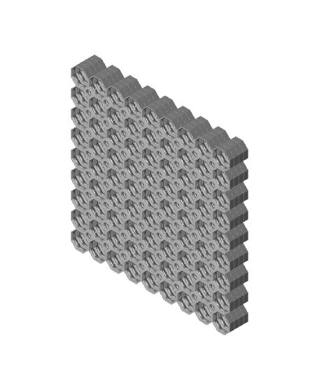 9x9 Multiboard Corner Tile x4 Stack 3d model