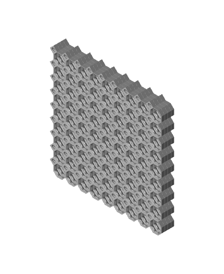 9x9 Multiboard Core Tile x4 Stack 3d model