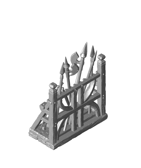 Gatehouse - Weapon Racks 3d model